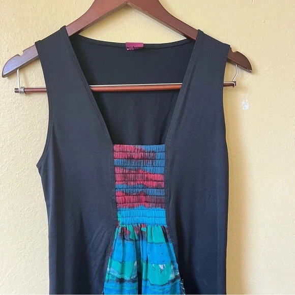 Save The Queen Women’s Dress. Size: L Black Sleeveless. Made in Italy. - Picture 7 of 11